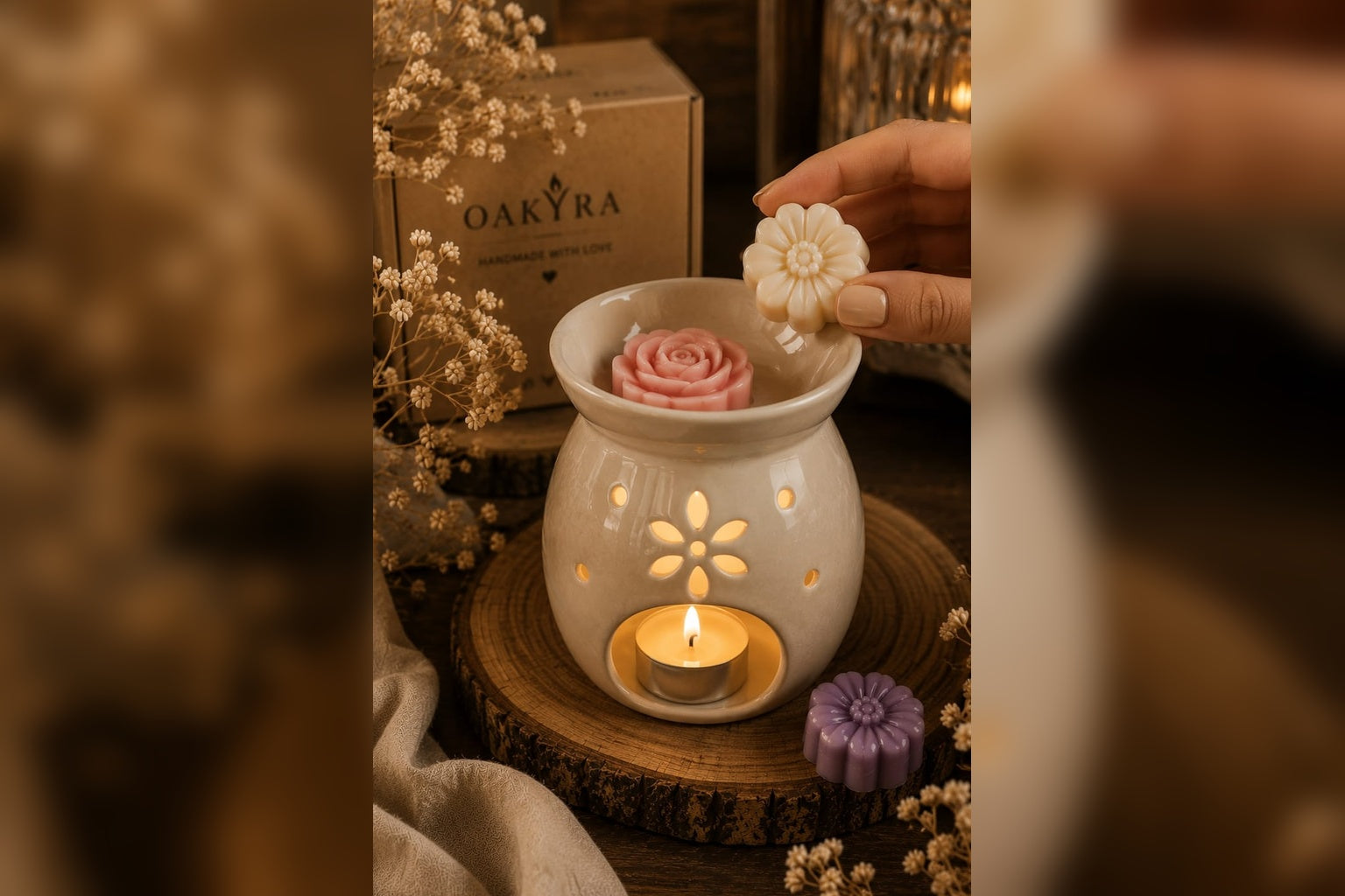 OAKYRA Floral & Heart Wax Melt Gift Collection