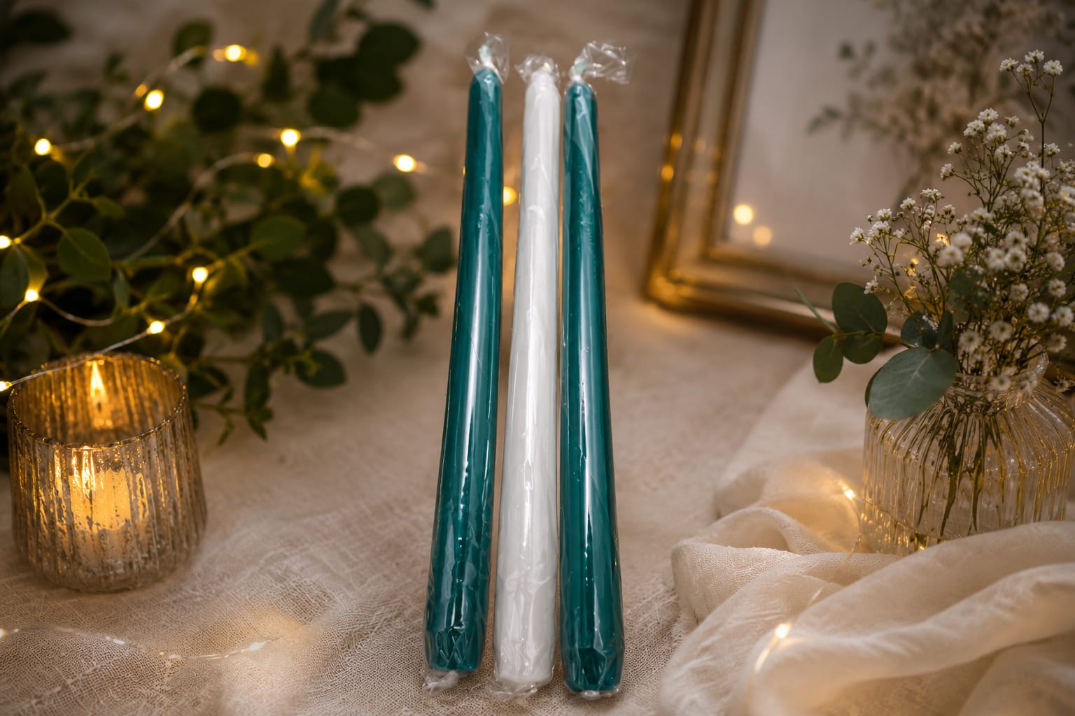 OAKYRA Elegant Taper Candle Set