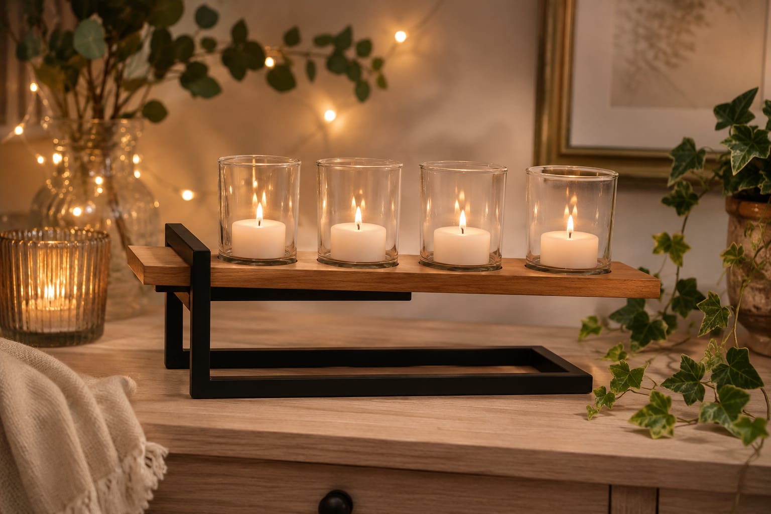 Modern Tealight Candle Holder Set