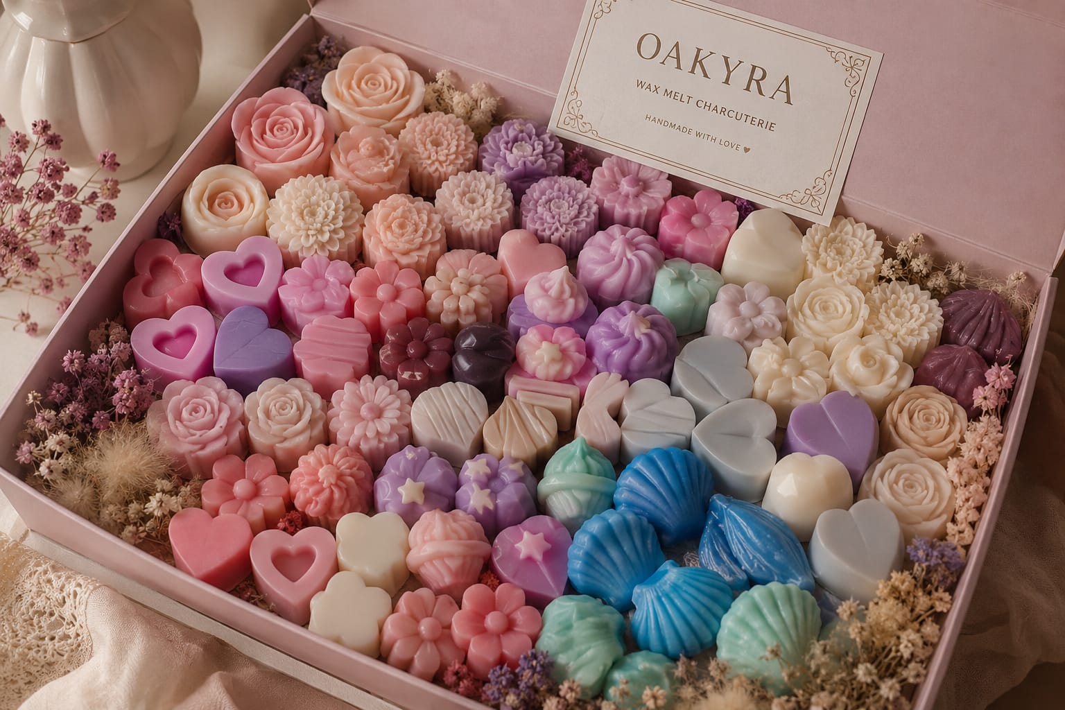 OAKYRA Floral & Heart Wax Melt Gift Collection