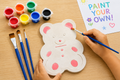 Paint Your Own Teddy Bear Plaster Kit