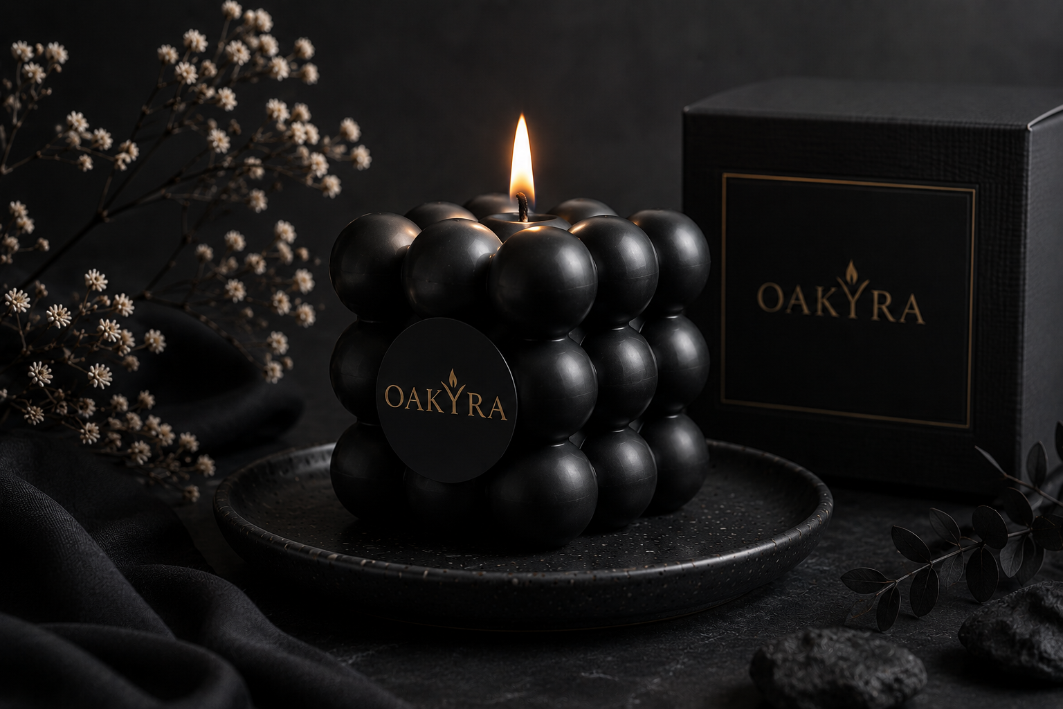 Bubble Cube Candle