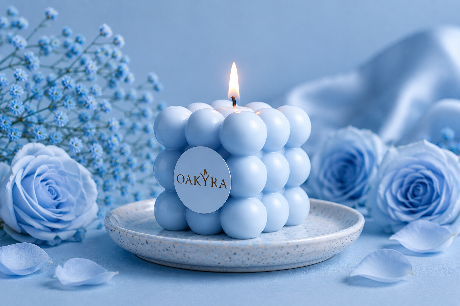 Bubble Cube Candle