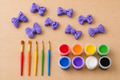OAKYRA Kids Bow Painting Craft Kit
