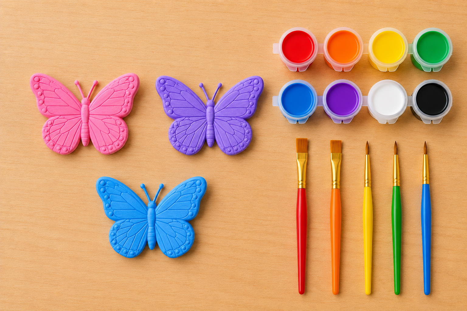 OAKYRA Kids Butterfly Painting Craft Kit