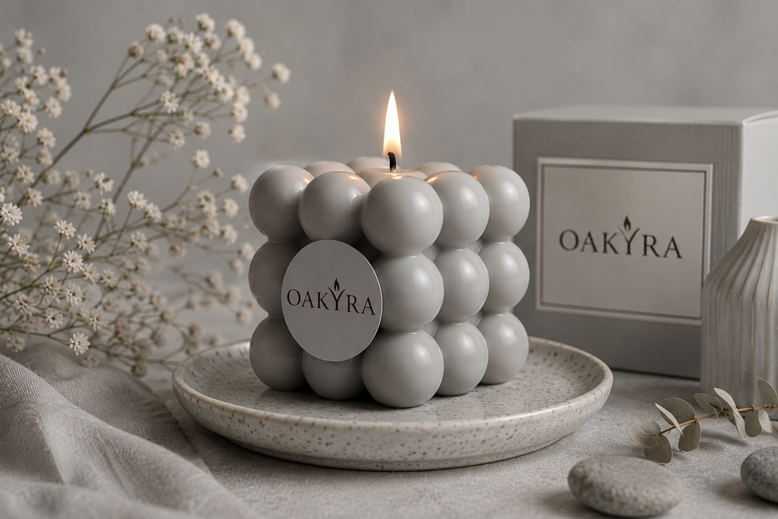Bubble Cube Candle