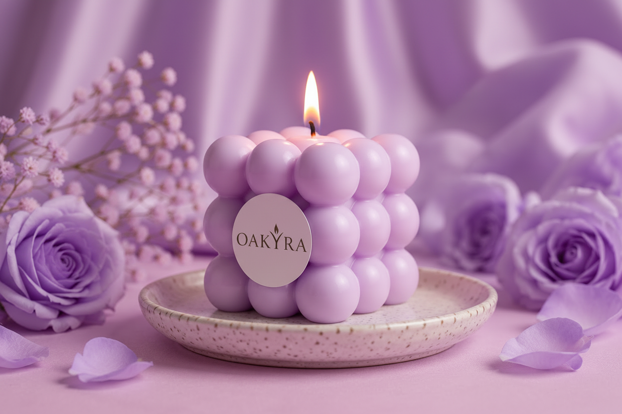 Bubble Cube Candle