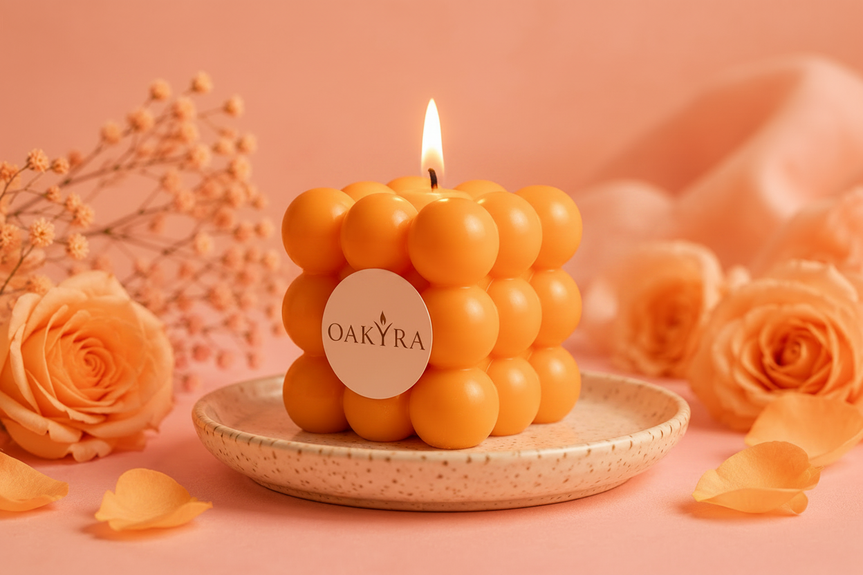 Bubble Cube Candle