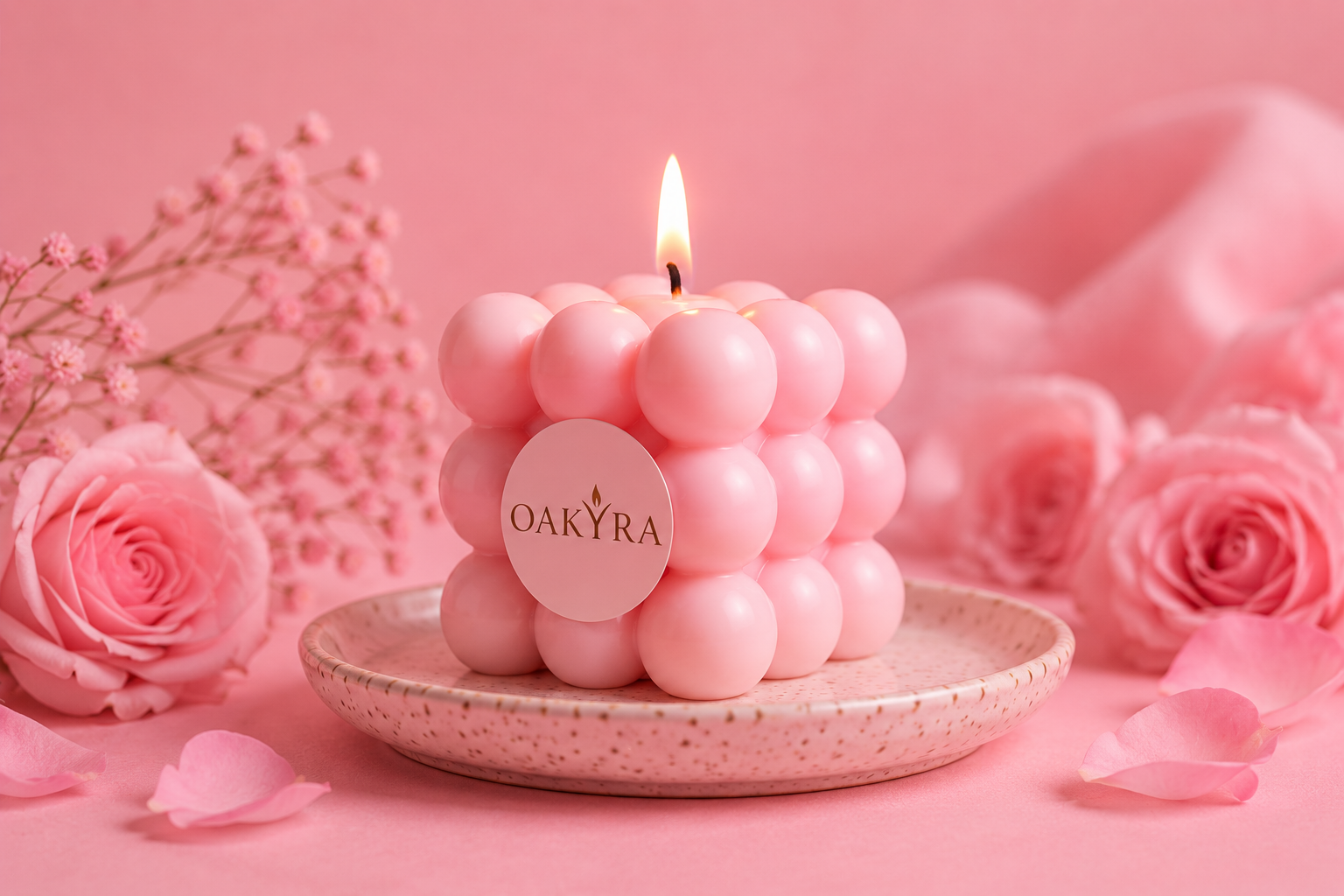Bubble Cube Candle