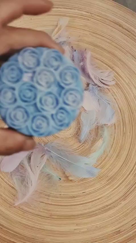 Luxury Rose Blossom Pillar Candle
