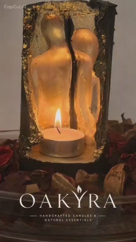 Eternal Bond Sculptural Candle Holder- OAKYRA