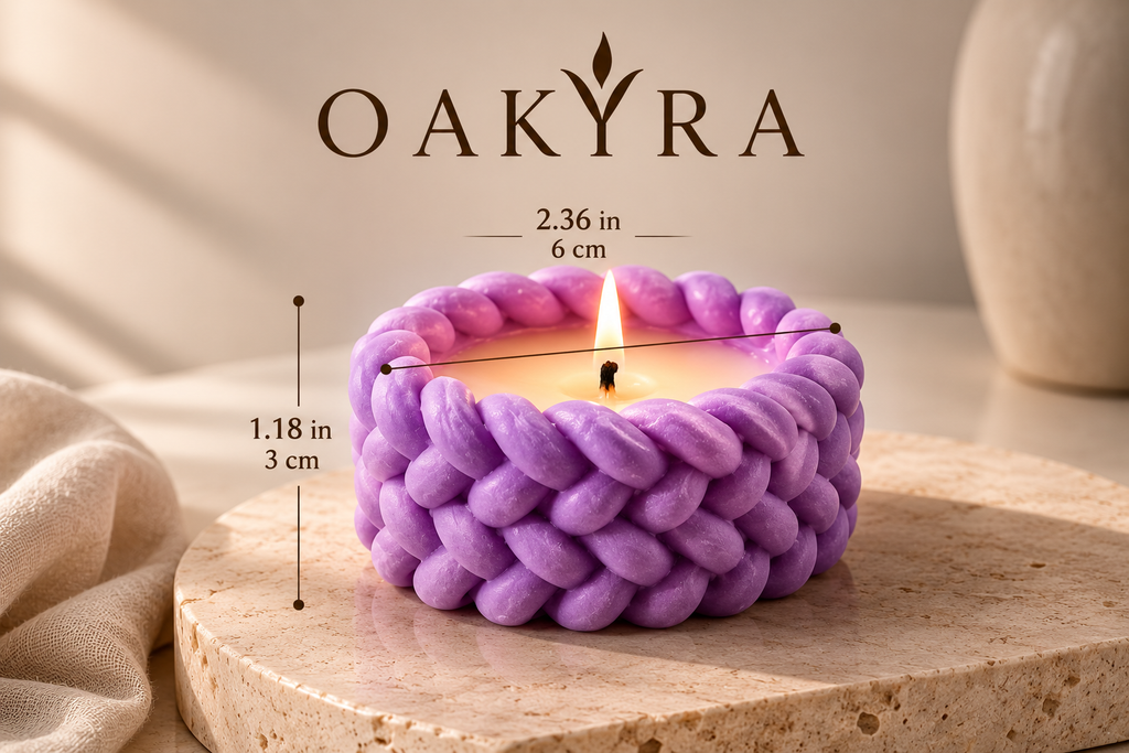 OAKYRA Braided Serenity Candle