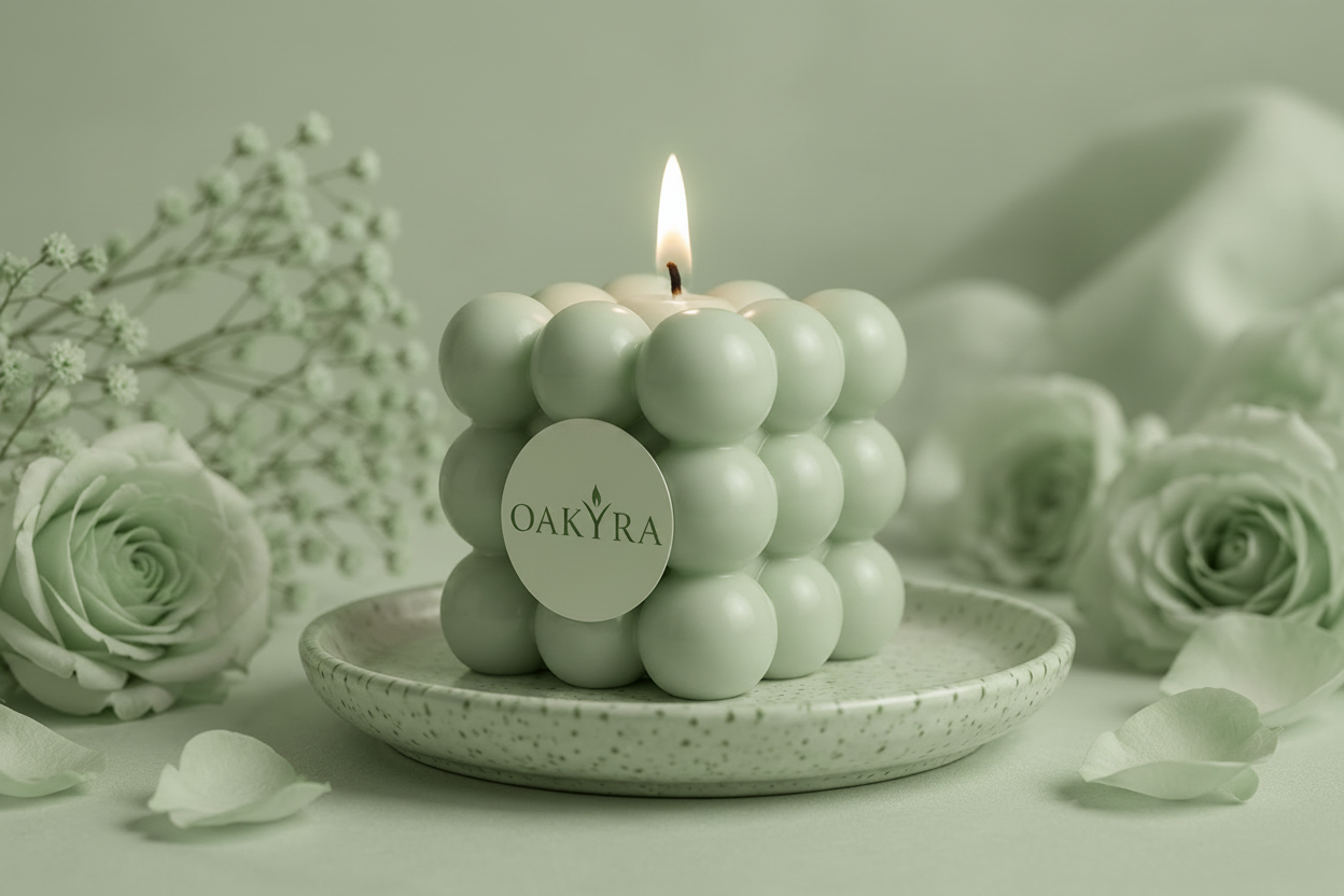 Bubble Cube Candle