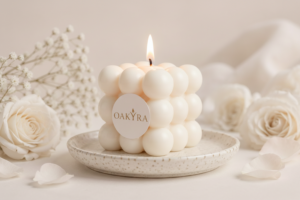 Bubble Cube Candle