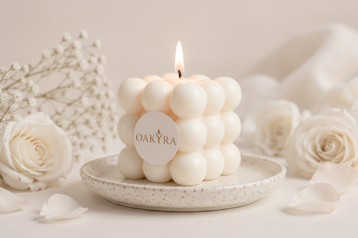 Bubble Cube Candle